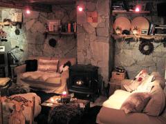Chalet Ambroise - The living room with log burner