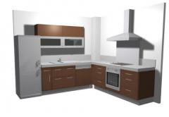 Appt. Chalet Cendré, 3 - The proposed kitchen