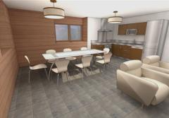 Appt. Chalet Cendré, 5 - Apartment 5, living space (2)