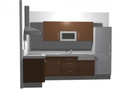 Appt. Chalet Cendré, 5 - The proposed kitchen