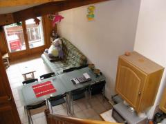 Appt. Jardin - The living room from the mezzanine