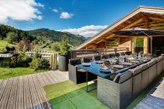 Luxury Commercial Ski Lodge - The rear suspended terrace