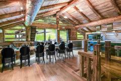 Luxury Commercial Ski Lodge - The dining area and kitchen