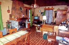 Les Bartavelles - The living room and fireplace