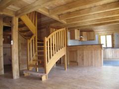 Demi-Chalet Bellevaux - Open plan living space