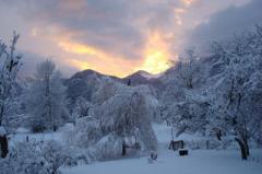 Chalet des Etoiles - Winter sunset view
