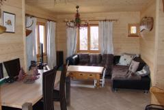 Chalet La Couaz - The living room, furnished