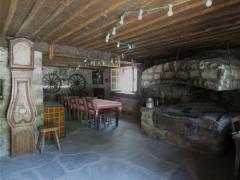 Chalet La Forge - The lower ground floor with feature fire