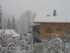 Chalet La Villaz - The chalet and winter setting