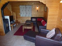 Chalet Virage - The lounge and log burner