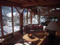 Chalet La Chapeline - The conservatory sitting room