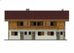 Land Clos Gex - Plans for the proposed building on the land - south face