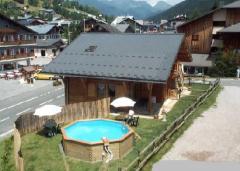 Chalet du Coin - The garden and pool