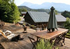 La Cortiena Mountain Lodge - Terrace in the summer