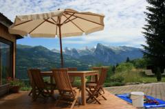 Chalet Cravarin - Terrace and view
