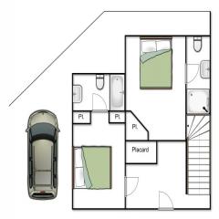 Demi-Chalet Pixo - 
