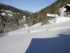 Chalet Boucherie - Skiing to the lift!