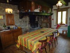 Ferme Balmotte - The dining area
