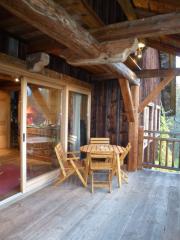 Ferme Chevron - The covered terrace