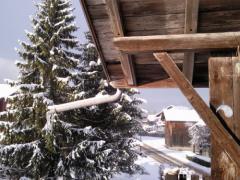 Ferme Samoens - View of the road from the balcony