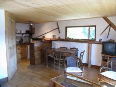 Ferme Sapin - The apartment  kitchen/dining area
