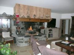 Appt. Visigny - Open fireplace in the living room
