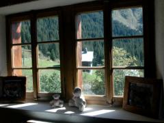 Chalet Alpage Le Fouyet - Living room window and view outside