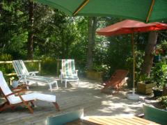 Chalet Iris - The ground floor terrace area