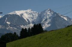 Terrain La Barme - Summer view of Mont Blanc from the plot