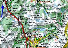 Land near La Baume - The location map