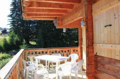 Demi Chalet Le Nant 2 - The terrace/balcony