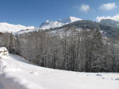 Terrain Les Faux - The view in wintertime