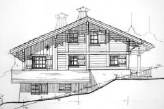 Terrain Médon 2 - Proposed chalet - north west face