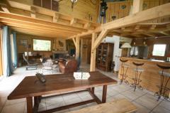 Chalet Nant Cruy - The open plan living space