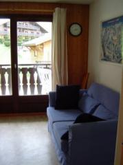 Appt. Perce Neige D27 - The living room and balcony