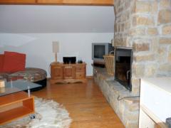 Chalet Les Pernettes - Feature fireplace in the sitting room
