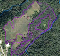 Terrain Les Recourbes, Lot 3 - Aerial view of the land
