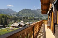 Chalet Sur Le Char - The balcony and the view