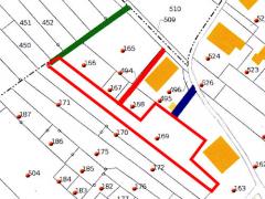 Terrain Mt Evian - Potential access points, yet to be agreed. Green, red and blue.