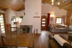 Chalet Tounet - The open plan living space