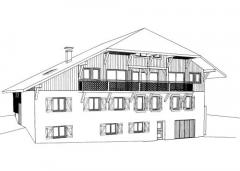 Chalet Touvière 2 - Architects impression (Latest - Front)