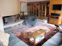 Appt. Les Bois Venants - The living room with feature fireplace
