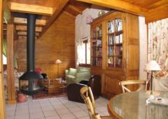 Chalet Vernay - Living room and log burner