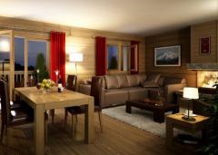 Appt. Les Chalets du Villaret, A001 - Example - lounge / dining area