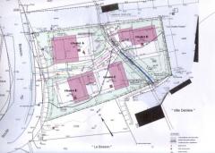 Chalet A Ville Derriere - The land plan showing position of Chalet A