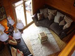 Chalet Lac de Vonnes - The living room from the mezzanine