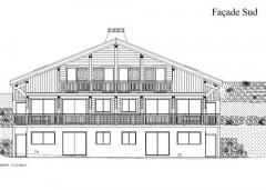 Appt. La Voraz, 3 - The south face - Apartment 3 on top two floors.